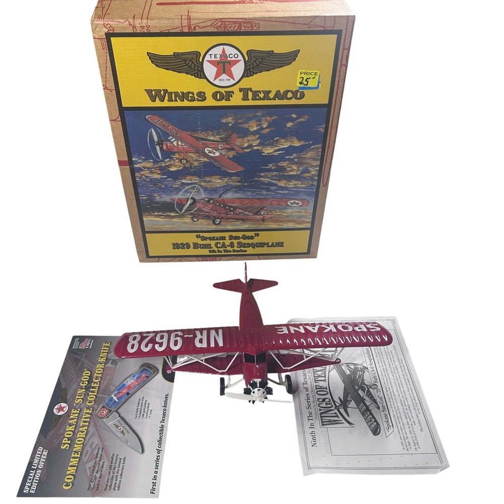 Wings of Texaco 1929 Buhl CA-6 Plane "Sun God" Commemorative‎ Collector Airplane